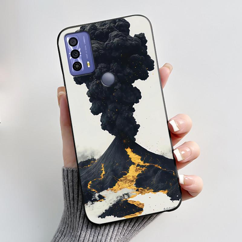 

Casing For TCL 20B 6159K Luxury Dragon Cute Cool Boys Girls Black Soft Silicone Phone Case For TCL 20B 20E 20Y Back Cover Bumper TCL 20Y