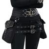 Gearduke Women's Steam Punk Pu Leather Waist Bag With Vintage Phone Holder Trendy Cross-border Fashion