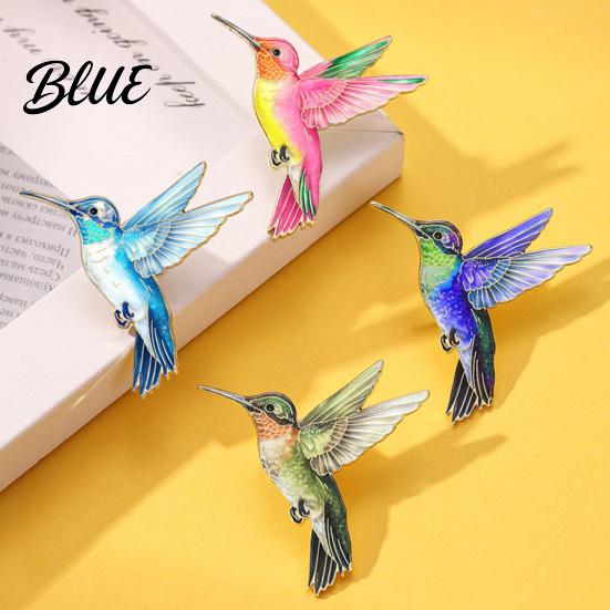 Hummingbird Gift Idea Badge Hard Enamel Rubber Backing Pin Jackets