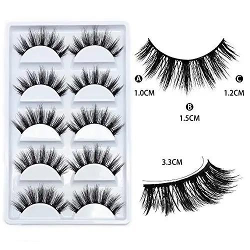 5Pairs 3d mink lashes false eyelashes fake lashs eyelash extension natural beauty makeup dramatic faux cils lash kit cilia bulk