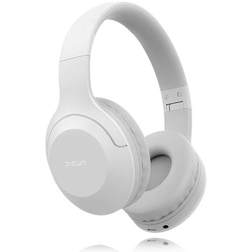 Picun Wireless Over-Ear Headphones, Upgraded Bluetooth V5.3 HiFi Stereo, Closed-Back, Deep Bass, No Delay, Lightweight, Foldable, 40mm HD Driver Unit,