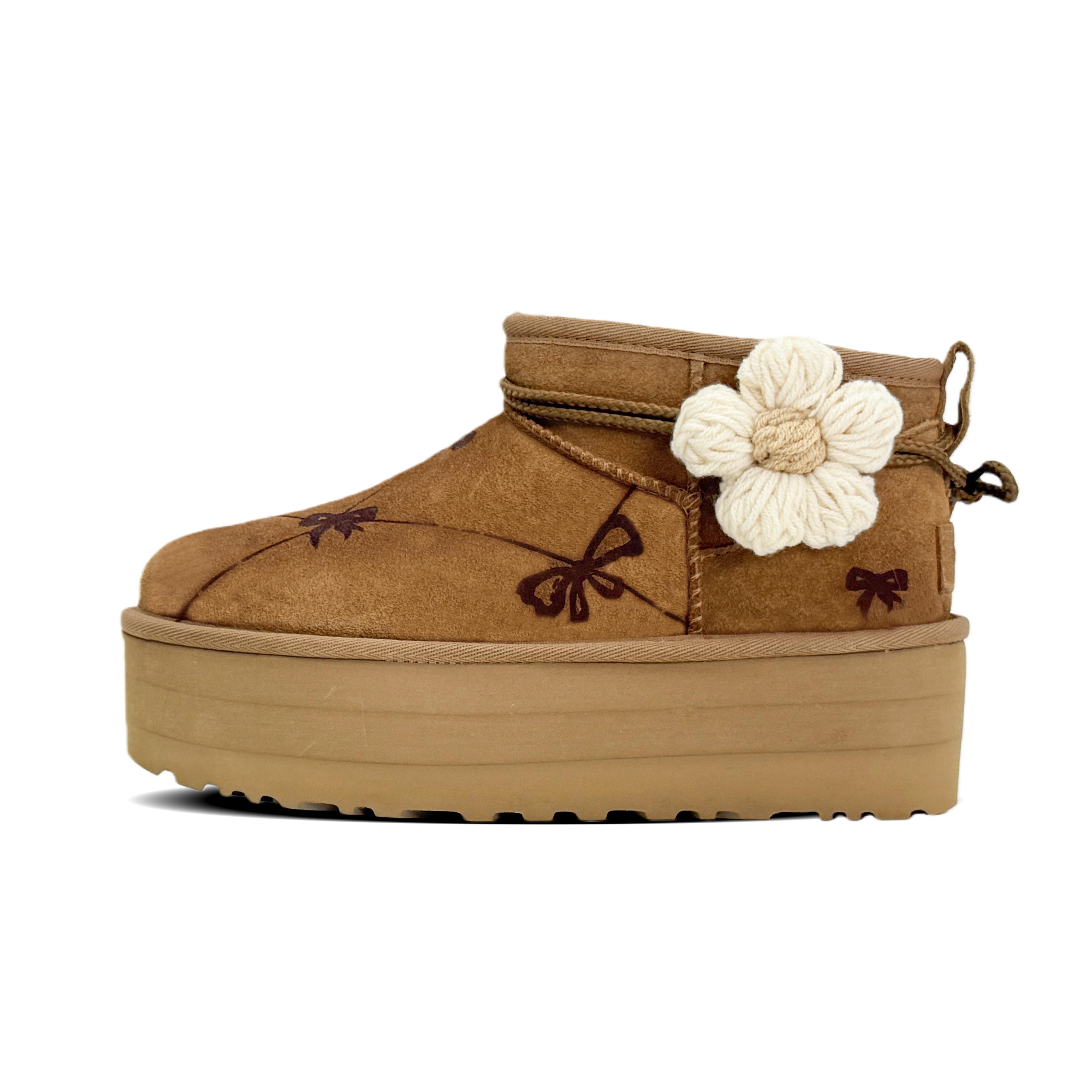 

UGG Short Snow Boots Women s Chestnut Brown 1135092-CHE(Team1449-) 39