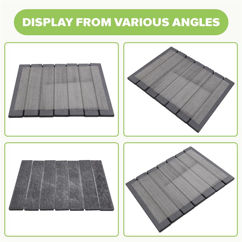 A96K-Dish Mat For Kitchen Counter, Instant Drying Pad, Diatomaceous Earth Water Absorbing Mat, Foldable