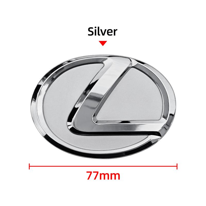 

1pcs Metal Steering Wheel Logo Sticker Emblem 65mm 77mm for Lexus ES IS RX NX GX LX LS CT UX etc Electroplated Badge Decal