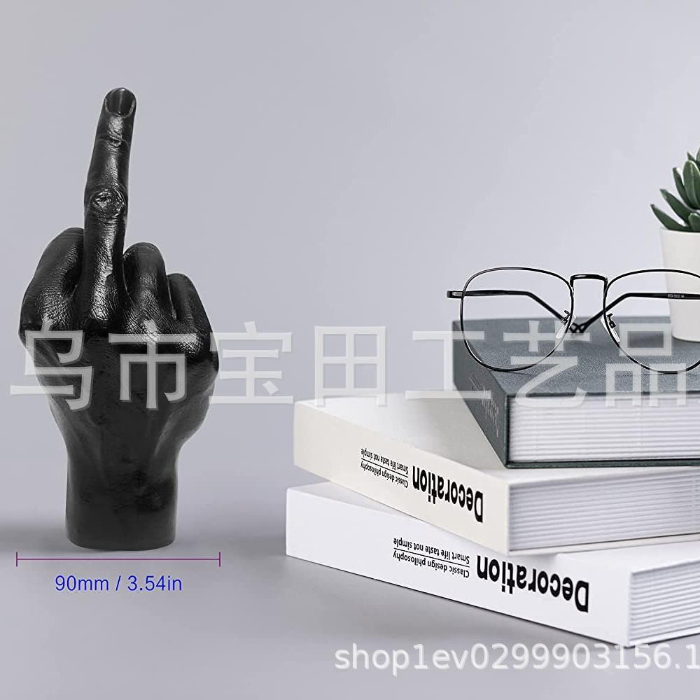 Osobowość żywica gest środkowy palec statua rzeźba palca dekoracja ozdoba sztuka domowa