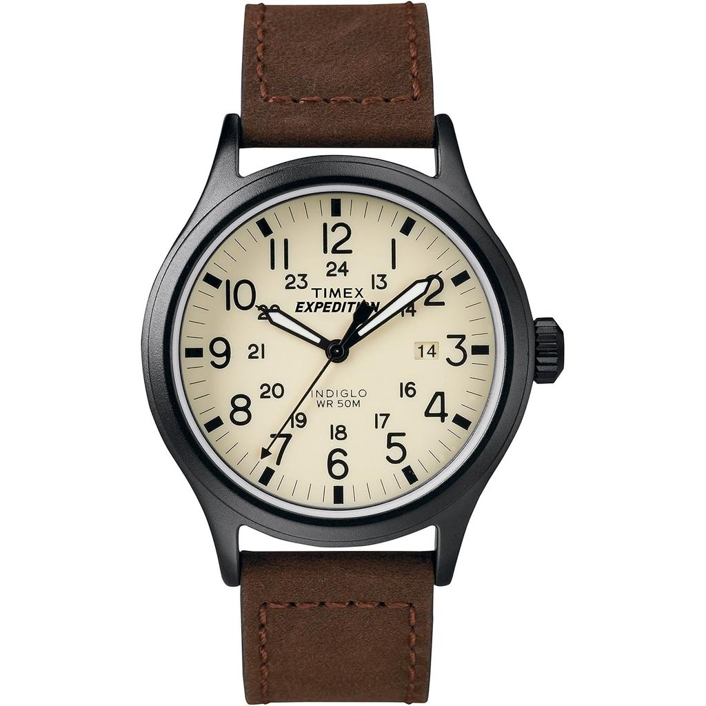 TIMEX Expedition Scout Metal Cream Dial Brown Strap T49963