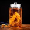 Flower Poem Glass Fermentation Jar with Faucet