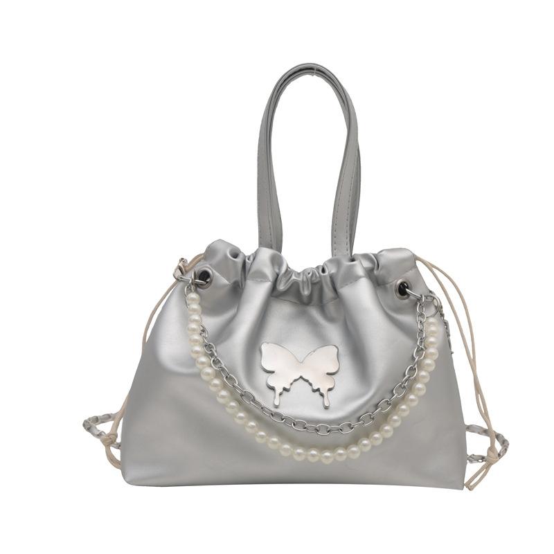 Längliche schmetterlingsförmige feminine Tasche Premium-Tasche ausländischer Stil Perlenkette vielseitig Frühling und Sommer neu