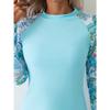 Damen Langarm Tankini Set mit Shorts, Zweiteiliges Outfit