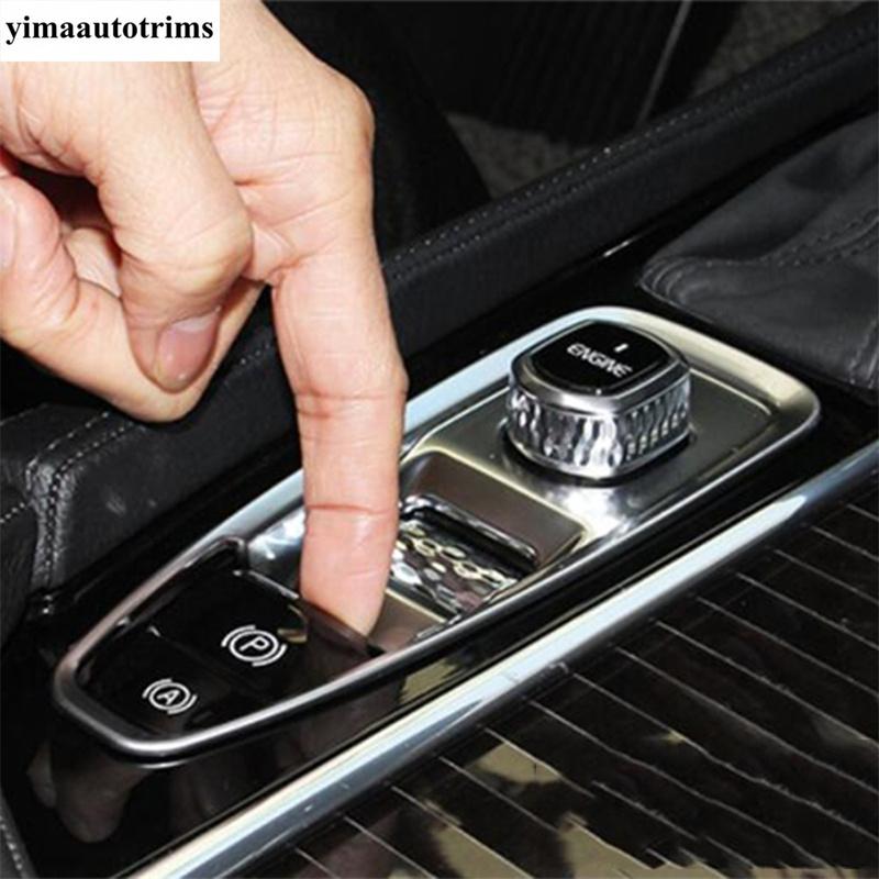 Stalls Gear Shift Hand Brake Park Button Frame Cover Trim For Volvo V90 Cross Country S90 2017 -  ABS Accessories Interior