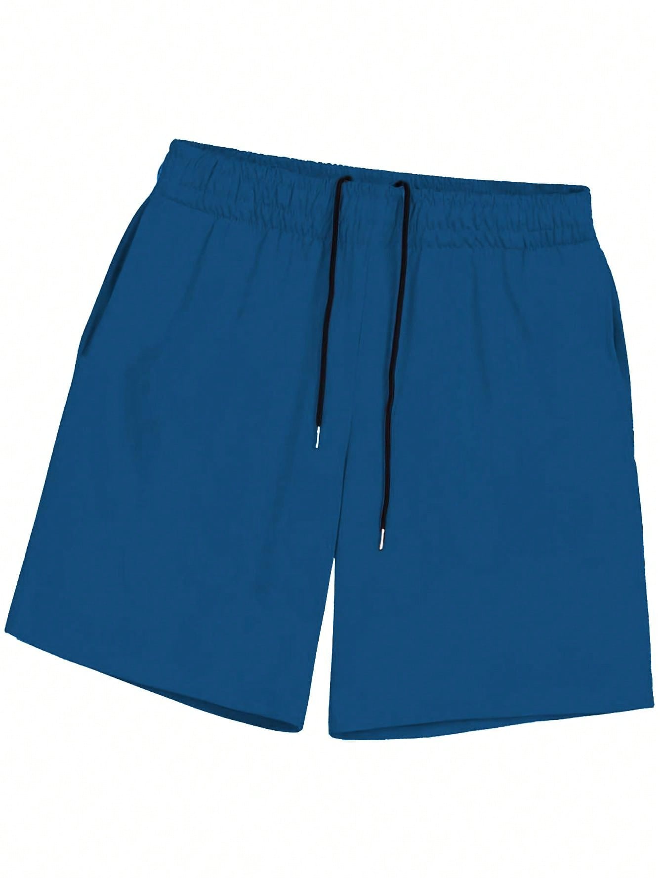 

Быстросохнущие мужские спортивные шорты — влагоотводящие, эластичные, с карманами и шнурком, идеально подходят для пляжа, езды на велосипеде, фитнеса и активного отдыха. XL синий