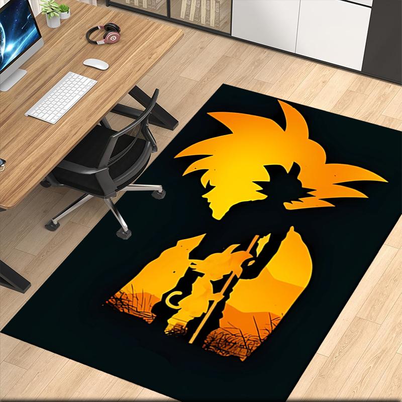 Dragon Ball Printed Carpet, for Office Chair Living Room Bedroom Kitchen Room Decor Gifts.