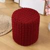 1pc Elastic  Ottoman Slipcover Footstool Protector Removable Washable Stretch Cover Chairs Sofa Foot Cover for Living Room