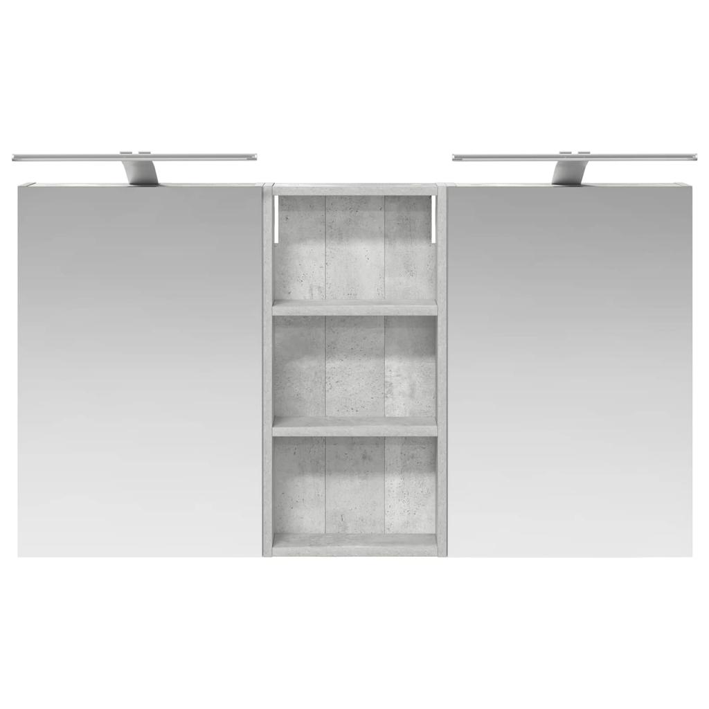 Bathroom Cabinet Set 3 Pcs 110 X 10.5 X 60.5 Cm Particleboard
