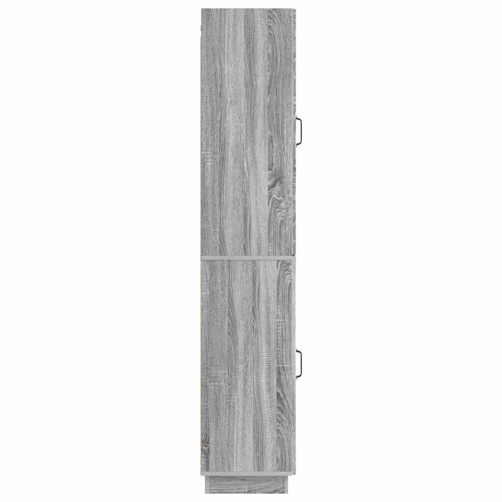 Cabinet Set 2 Pcs Grey Sonoma Particleboard