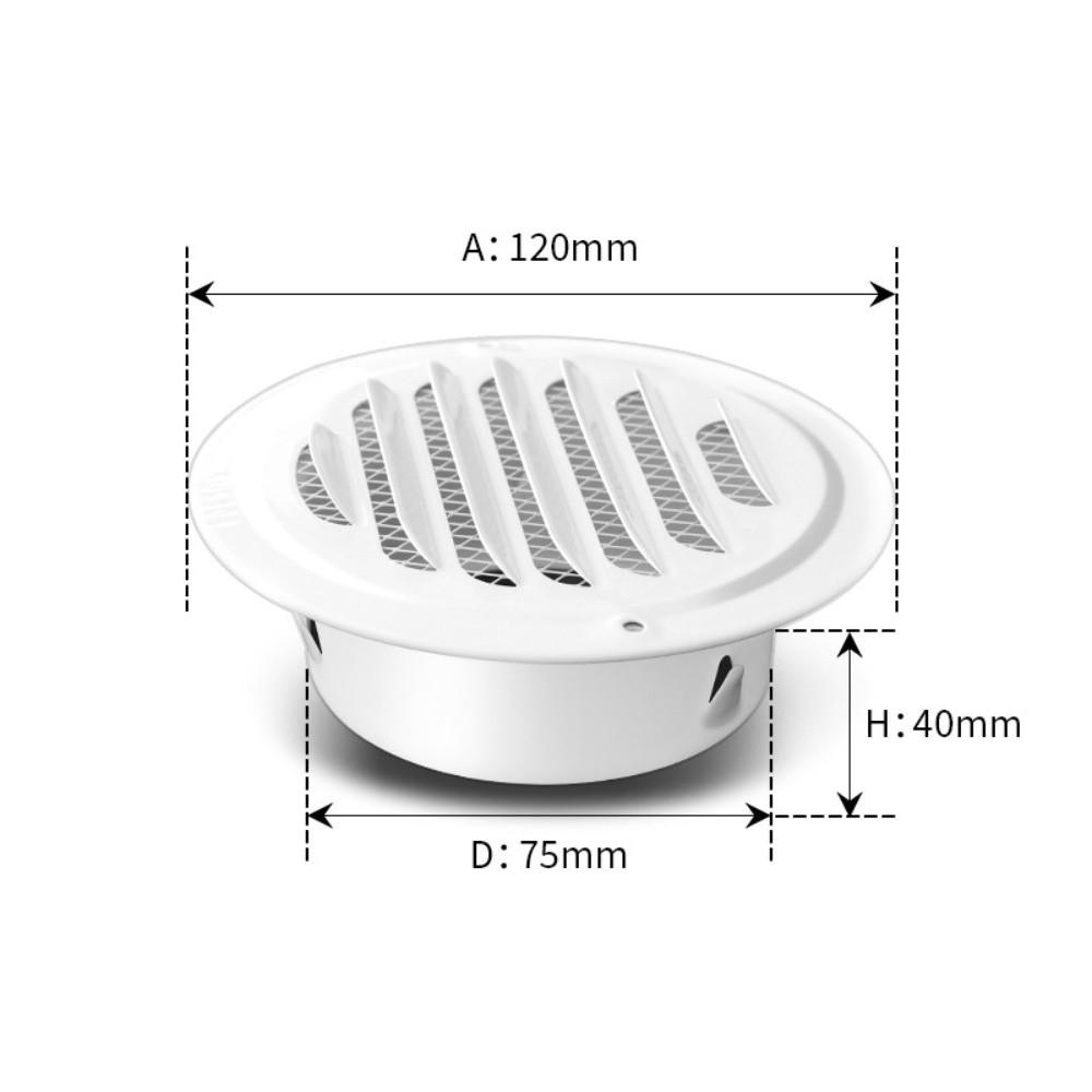 Round Air Ventilation Cover Stainless Steel Air Vent Grille Ventilation Tool Ducting Ventilation