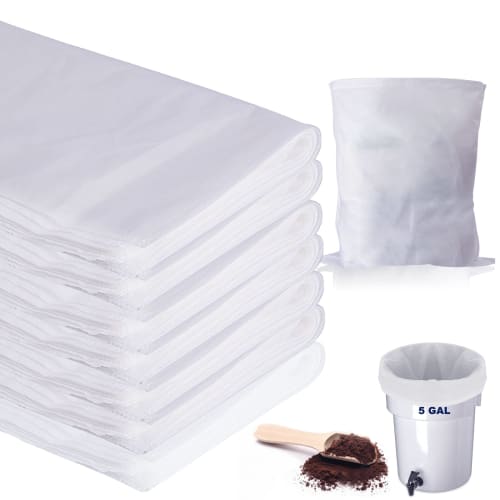 

Cold Brew Coffee Filters, 150-Pack, 20 x 20 , Commercial Cold Brew Filters, Filter Bags for Brewing Up to 5 Pounds of Coffee, 5 Gallon Coffee Filters