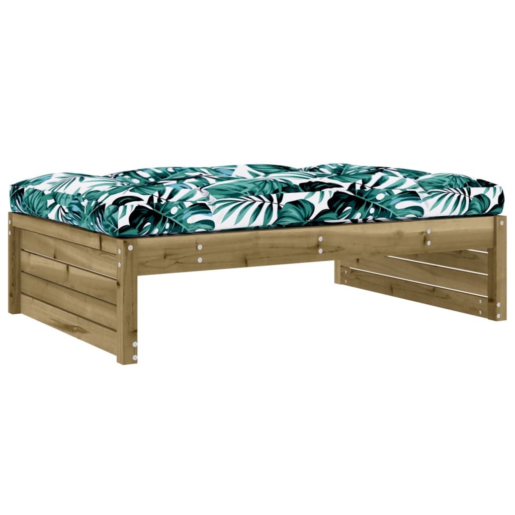 2 Piece Garden Lounge Set with Cushions Pressure Treated Pine Wood