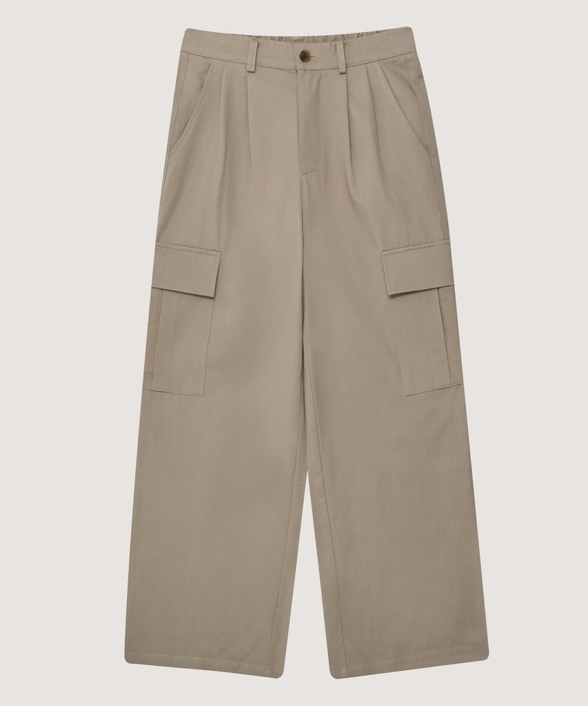 BONATSPALETTE Bp Wide Elastic Waist Cotton Cargo Pants_5 Colors