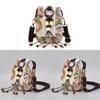 Vintage Ethnic Style Handcrafted Beaded Fringe Canvas Shoulder Bag With Organizer For Daily Use