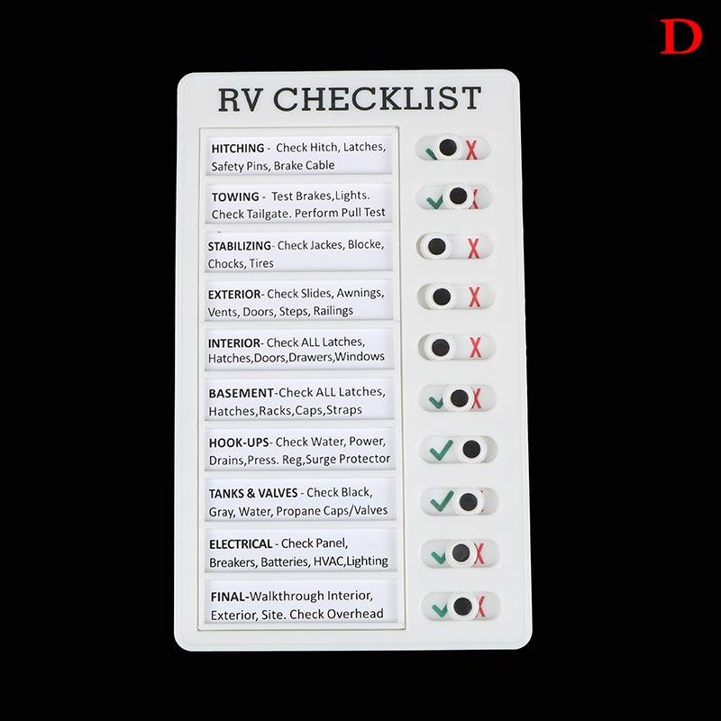 Memo Kunststoff Board Chore Chart Wiederverwendbare Rv Checkliste Tagesplaner Verhalten