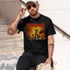 MANOWAR schweres Retro-T-Shirt mit Aufdruck, lustig, Rundhalsausschnitt, für täglichen Komfort