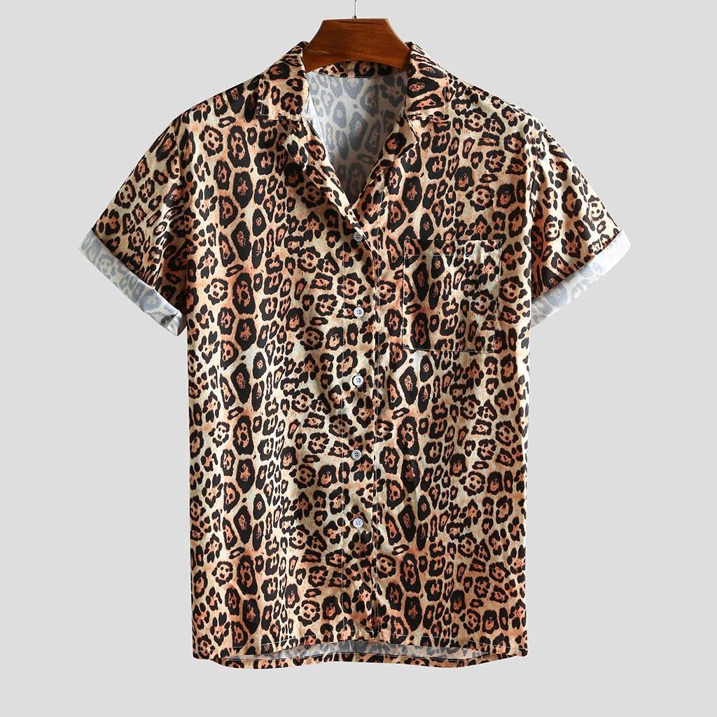 Hawaiian Men'S Short-Sleeved Beach Shirt 3D Printed Short-Sleeved Casual Shirt