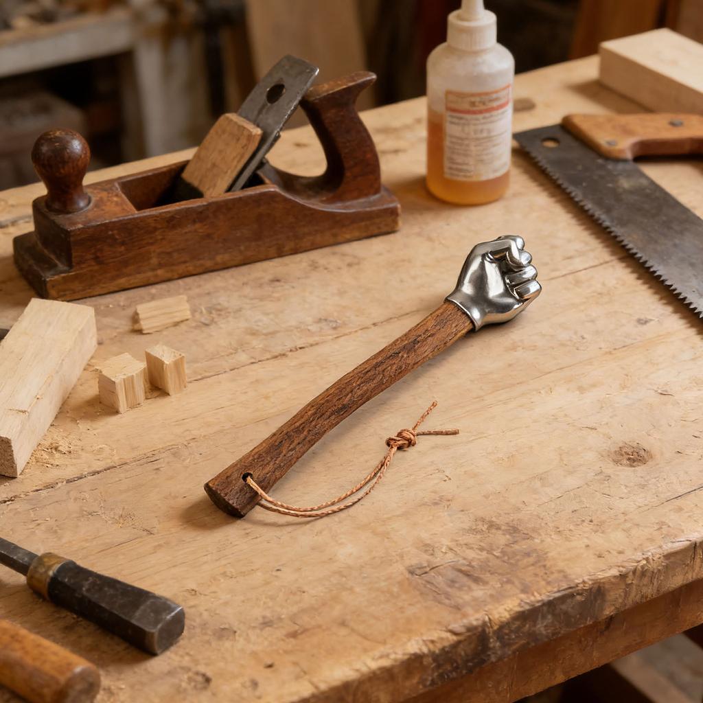 Roestvrij Stalen Vuist Hamer, Multifunctionele Hamer, Kan Gebruikt Worden Voor Hameren En Spijkeren, Leuk En Creatief Ontwerp.