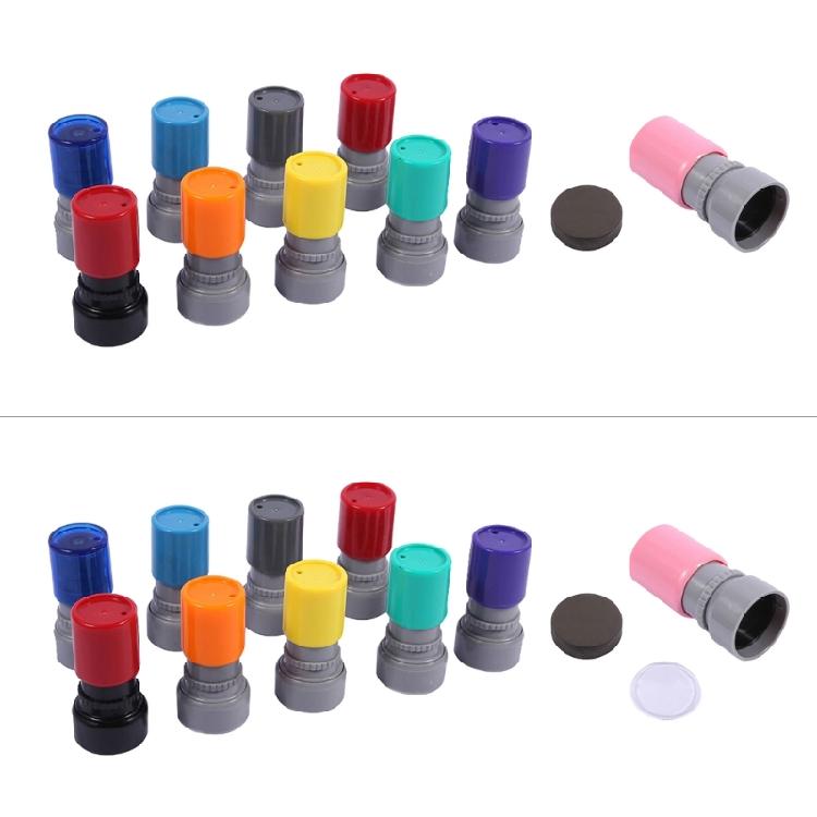 Refillable Teacher Reward Stamp Photosensitive Stamp for Education Classroom Good Behavior and Homework Grading