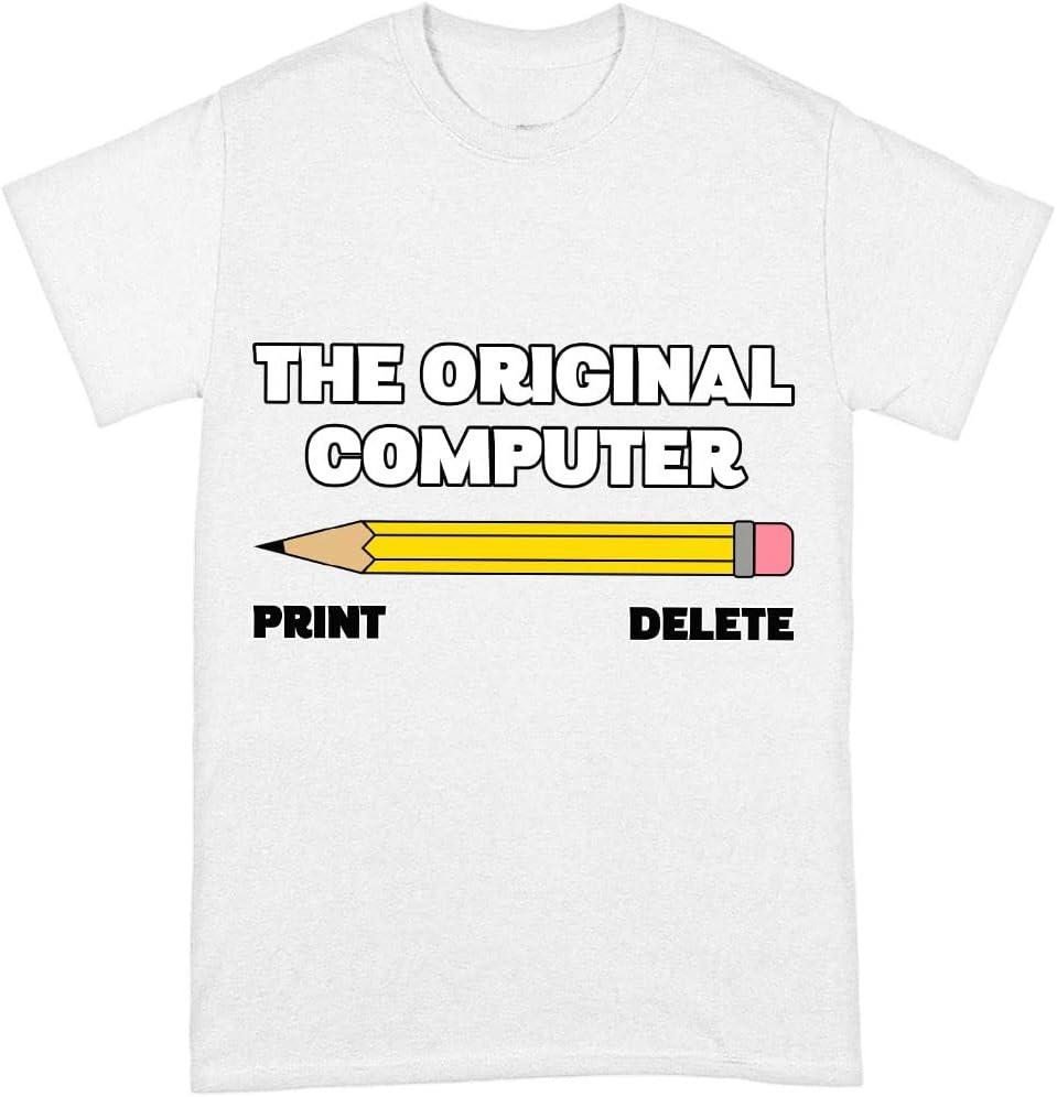 Original computerprinted Tshirt  Humorous techthemed casual loosefitting retro top