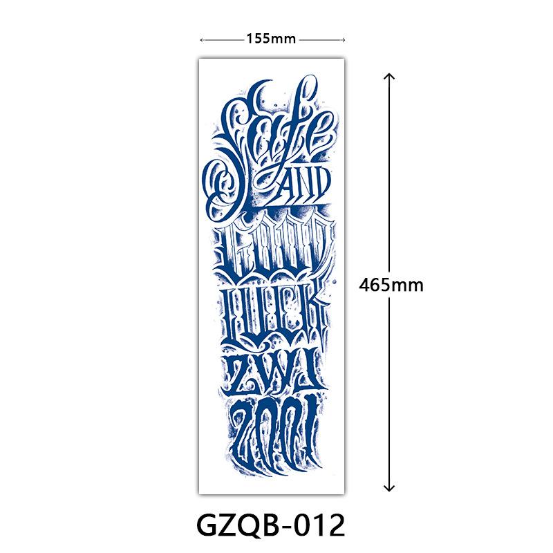 Herbal Tattoo Stickers, Semi-Permanent Tattoo Stickers, Herbal Juice Full Arm Tattoo Stickers