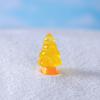10Pcs Mini Christmas Tree Decoration Glow In The Dark Resin Crafts DIY Dollhouse Snow Garden Desktop Miniature Xmas Tree Ornament Holiday Decor