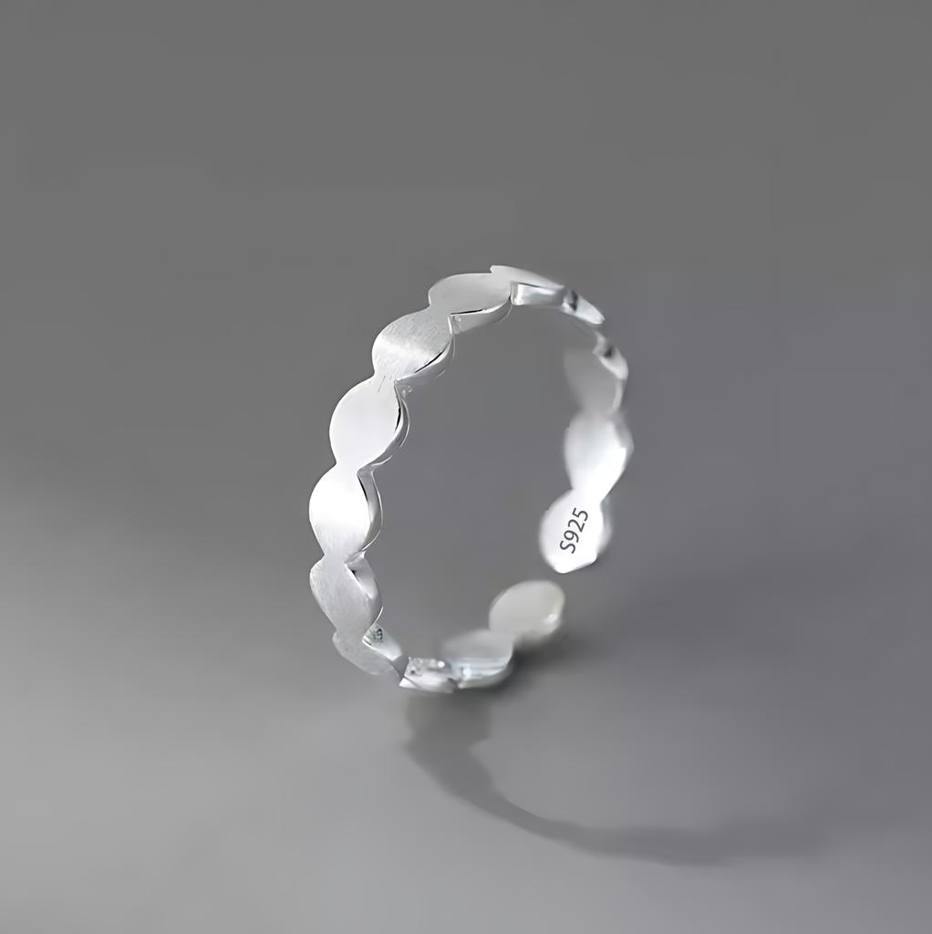 925 Sterling Silve Moonstone Irregular Ring for Women Party Gift Adjustabler Personality Korean Dropshipping