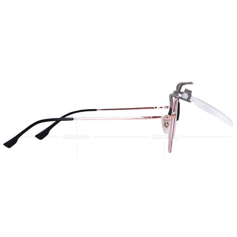 2x Vergrößerungsglas Lupenbrille mit Clip zum Aufstecken Aufklappbare Brille Vergrößerung Lupe, Aufsteck-Brillenlupe