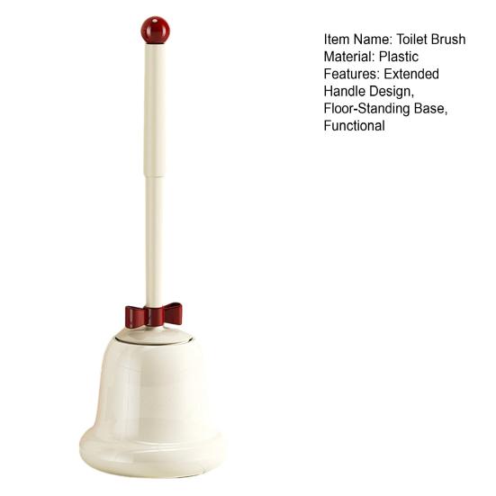 Toilettenbürste mit verlängertem Griff Bodenstehender Sockel Leicht zu reinigende Toilettenbürste Hygienischer Helfer für Zuhause
