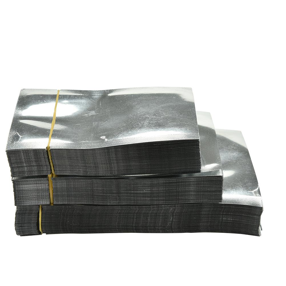 100 X Srebrna folia aluminiowa Mylar Worki próżniowe Uszczelniacz Opakowanie do przechowywania żywności