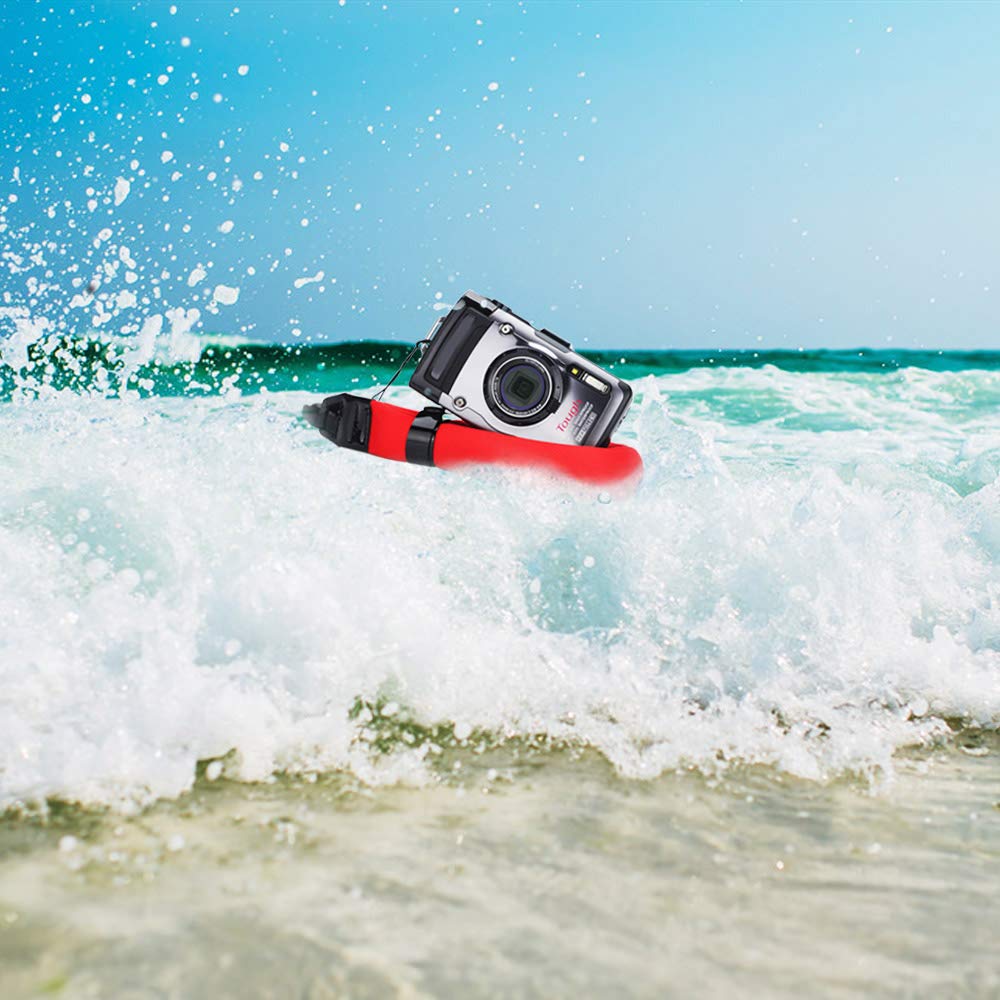 Orange Red Floating Straps for Olympus GoPro Nikon Fujifilm and Canon D30 2-Pack + TG-6, TG-5, TG-4, TG-870, HERO7, HERO6, W300, AW120, AW110, XP140,