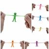 10Pcs Novelty Stretchy Stretch Toy Cute Colorful Yellow Stress Relief Stretchy Fidget Gifts TPR Soft Plastic Creative Doll Toy