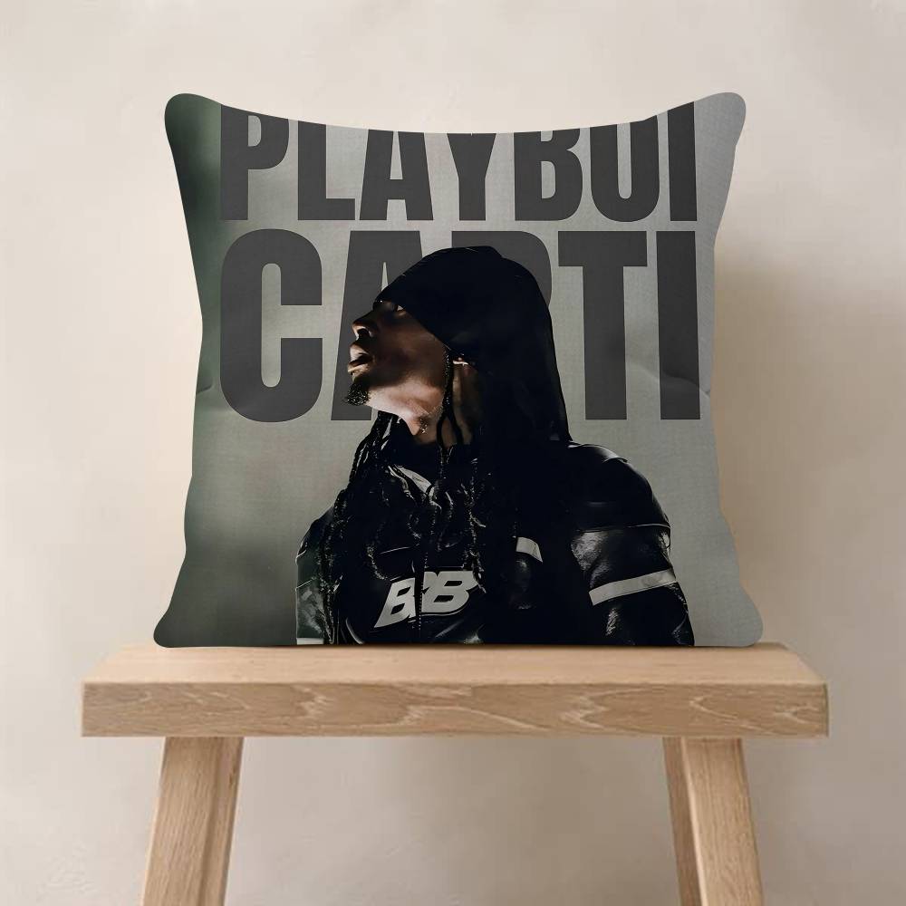 Hip Hop Rapper Star Playboi Carti cm Cushion Cover Pillow Cover Decor Pillowcase Home Pillowcase For Couch Pillow