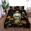 Bohemian Horror Skull Crows Duvet Cover Set King Queen Double Full Twin Single Size Duvet Cover Pillow Case Bed Linen Set