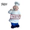 Kitchen Magnetic Decoration Cartoon Fat Chef Fridge Magnet, Hand-painted 3D Refrigerator Magnet Picture Photo Holder for Home Office Decorative