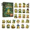 Christmas Tree Hanging Ornaments Frog Advent Calendar 2026, 24 Days Countdown with Pcs 2D Holiday Pendant Acrylic Ornaments, Cute Pendants for