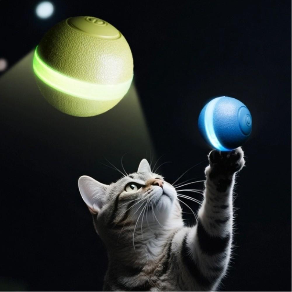 Automatic Rolling Electric Smart Ball USB Pet Toy Silent Cat Teaser  Cat
