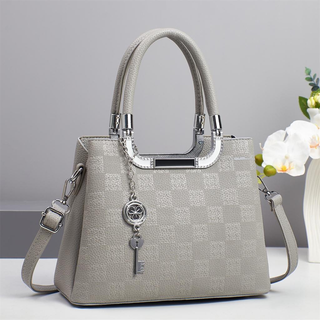 New Fashion Plaid Handbag High Appearance Level All-in-one Shoulder Bag Multi-layer Large Capacity Macaron Crossbody Bag