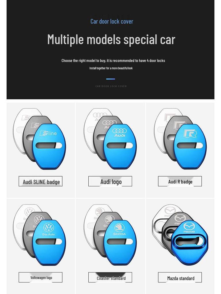 Stainless Steel Door Lock Cover for Buick Excelle, Regal, LaCrosse, and Envision