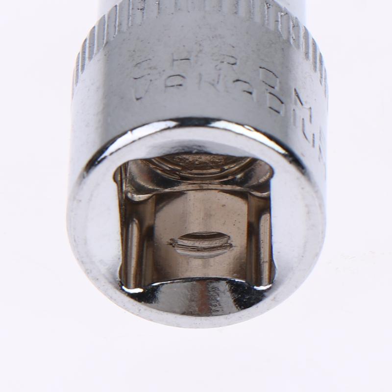 6-24Mm 3/8 Short Hex Socket Mirror Polished Chrome-Plated Steel Hex Socket Wrench Head For Auto Repair Home Tool