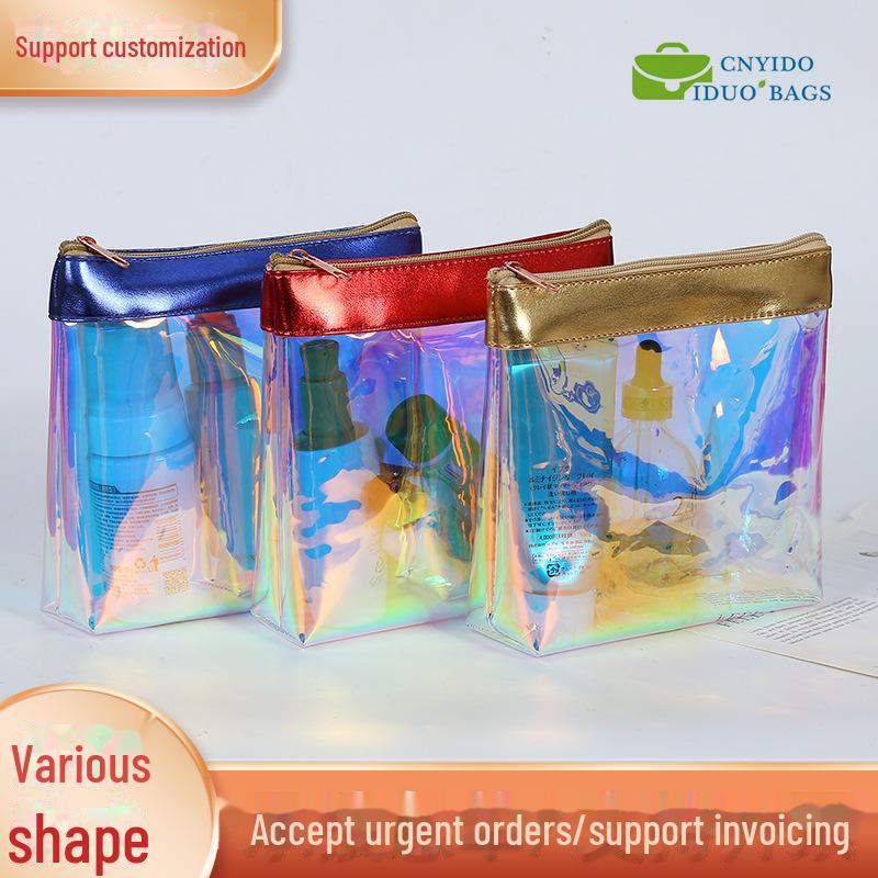 Voděodolná kosmetická taška z TPU s vysokou kapacitou a designem s barevně měnícím se bodem