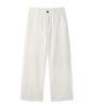 BLACKBROWN Semi-Wide Fit Cotton Pants [Ivory]