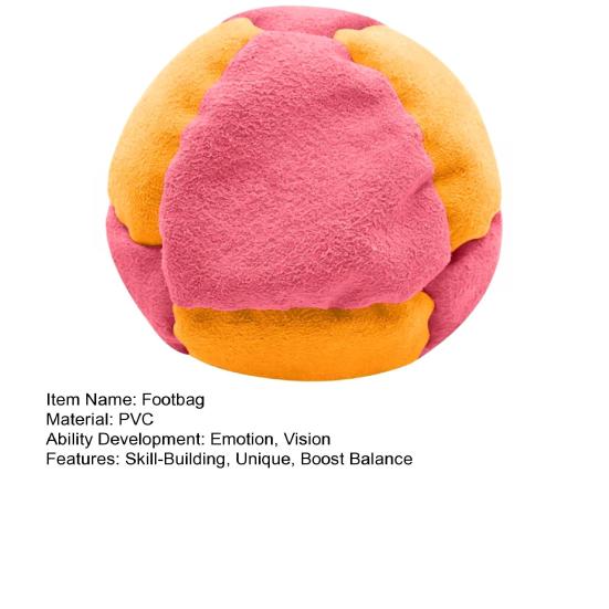 8 Panel Footbag Sack, Soft Hacky Foot Bags for Kids Adults, Juggling Dirt Bag for Outdoor Kick Game, Colorful Sand Filled Hacky Balls