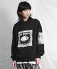 Deumakeu Square Graphic Sweatshirt Black